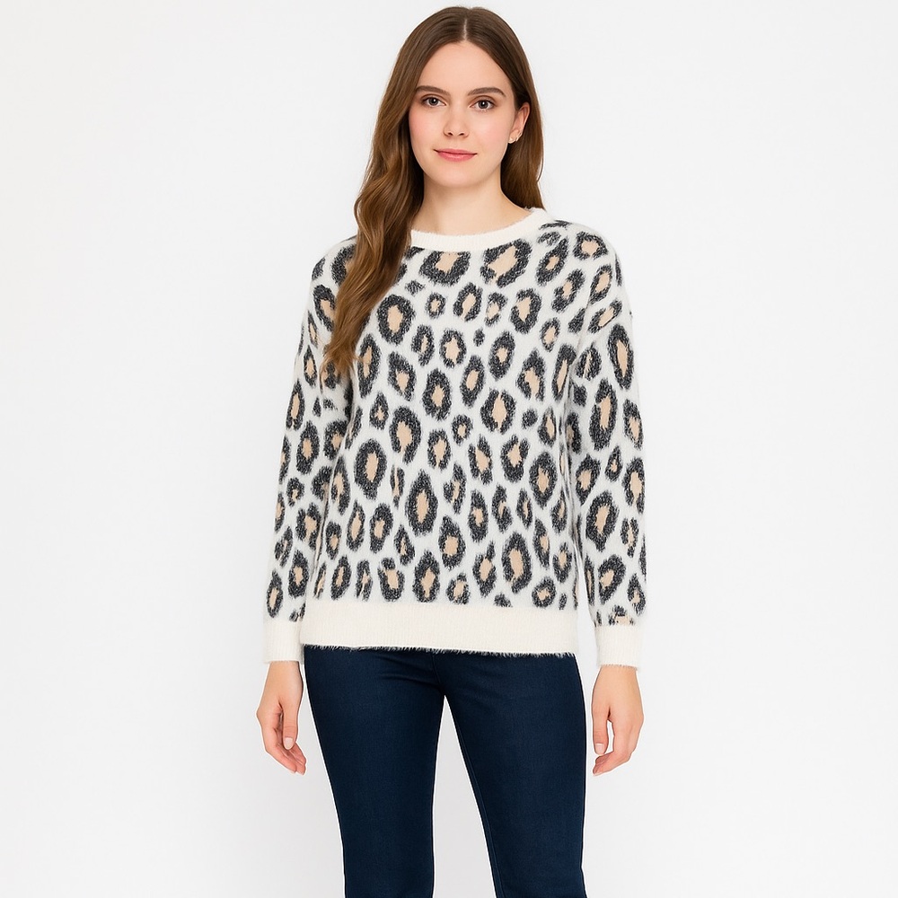 Leopard Print Women Sweater